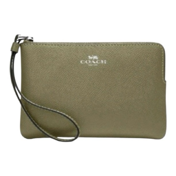 Coach Corner Zip Wristlet - Picture 1 of 5